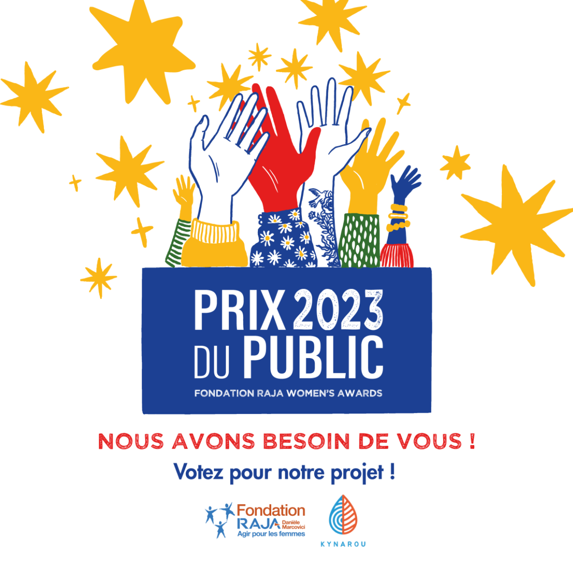 Votez pour pour Kynarou, candidat au prix du public de la Fondation RAJA Women’s Awards 2023